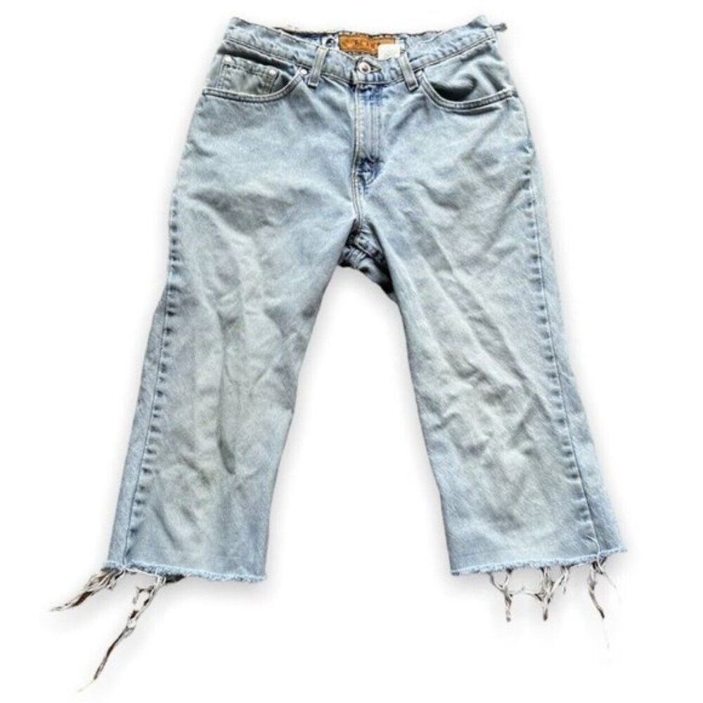 Vintage levis silver tab croped jeans size 11 juniors